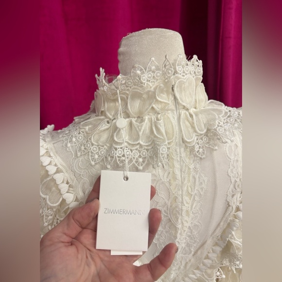 NWT Zimmermann Crush Heart Trim Long
Sleeve Minidress - Picture 2 of 7